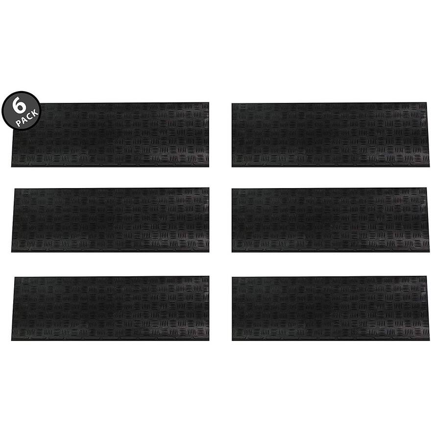 Envelor Indoor Outdoor Non-Slip Step Mats Stair Treads Rubber Step Mats - 6 Pack