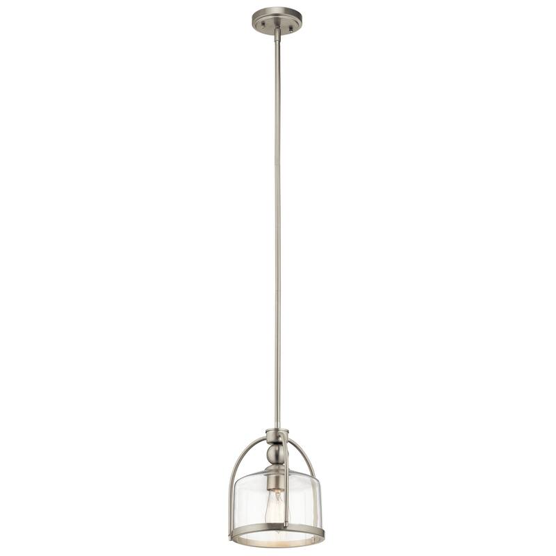 Kichler Lighting Transitional 1-light Brushed Nickel Mini Pendant - Brushed nickel