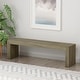 preview thumbnail 2 of 11, Pannell Farmhouse Acacia Wood Dining Bench by Christopher Knight Home