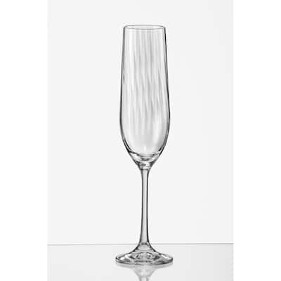 Christopher Knight Waterfall Fluted Champagne Set of 6