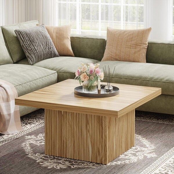 Vintage Square Coffee Table, Center Table for Living Room Cocktail