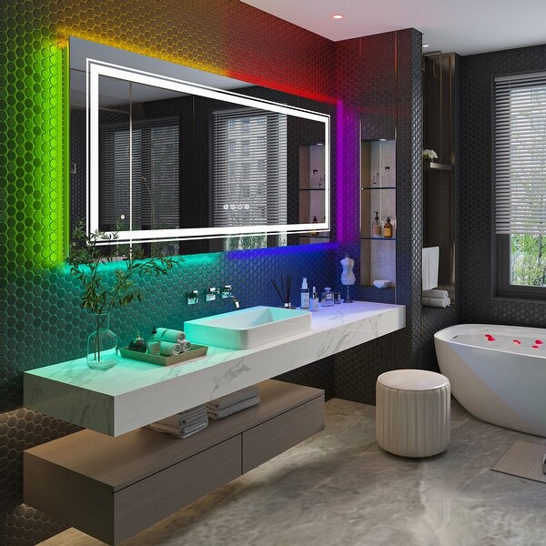 Front lit bathroom mirror store