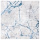 SAFAVIEH Amelia Fietje Modern Abstract Distressed Rug - 5' Square - Grey/Blue