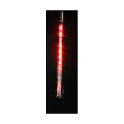 LED Lighted Red Dripping Icicle Tube Christmas Light - Red