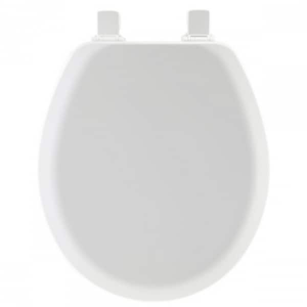 Mayfair 41EC000 Round Molded Wood Toilet Seat w/ EasyClean Hinges, White Bed Bath & Beyond