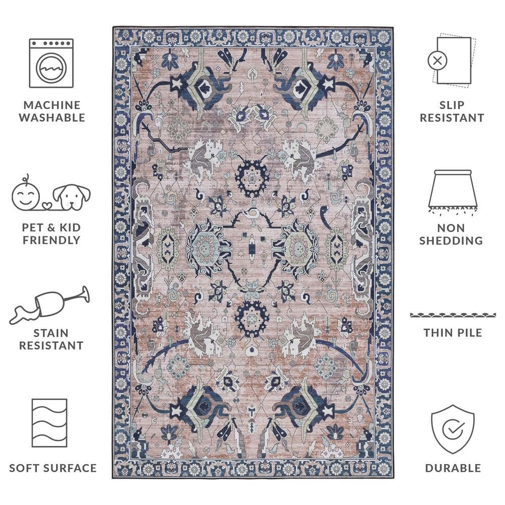 SAFAVIEH Tucson Easter Transitional Machine Washable Rug