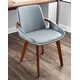 preview thumbnail 47 of 52, Carson Carrington Pugo Mid-Century Modern Chair Walnut Finish
