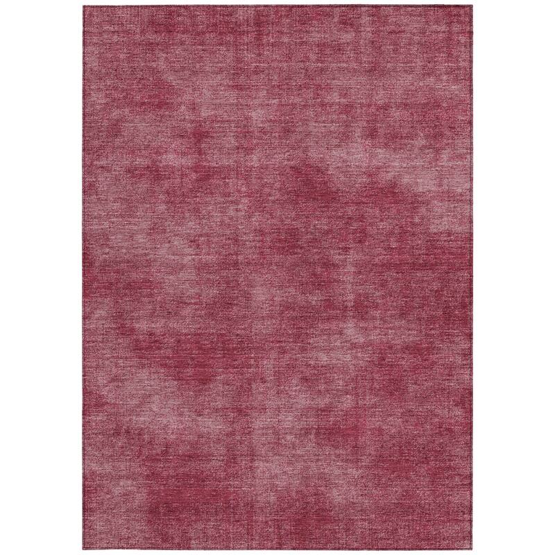 HomeRoots Solid Color Transitional Rectangle Outdoor Rug