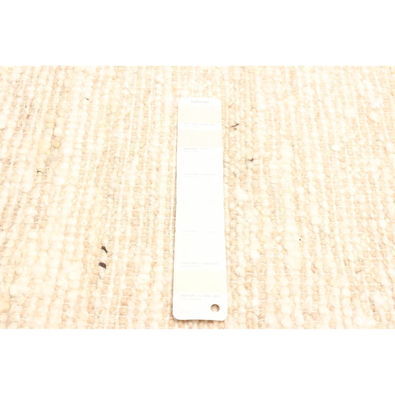 ECARPETGALLERY Braid weave Sienna Cream Wool Rug - 5'1 x 7'9