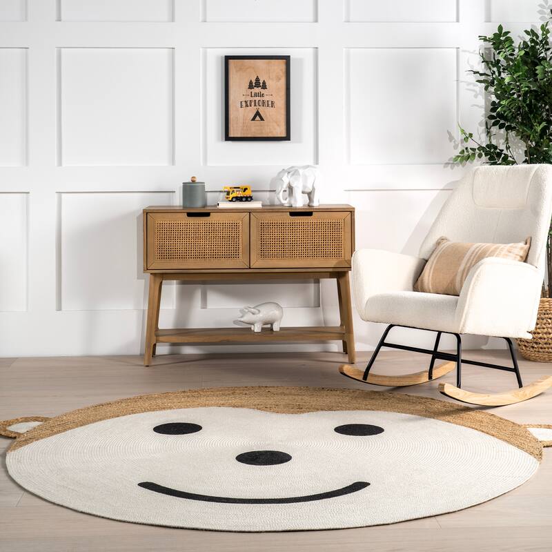 Nuloom Weylyn Monkey Handwoven Kids Jute Area Rug