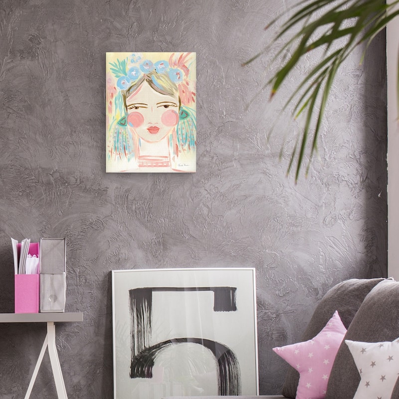 Fresh Face I Neutral Canvas Art Print