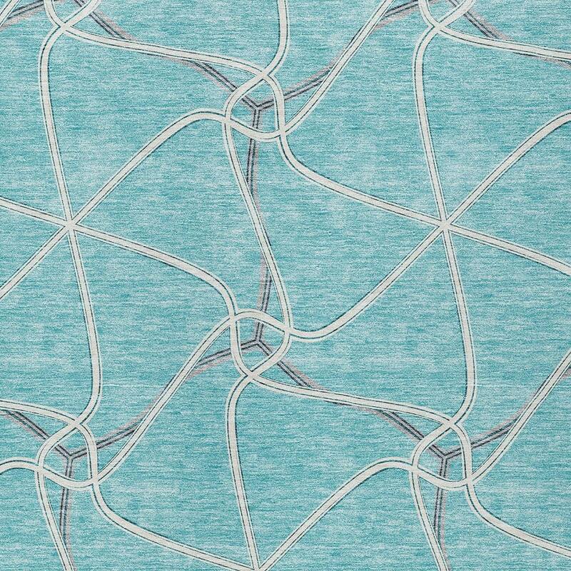 HomeRoots Geometric Transitional Rectangle Outdoor Rug