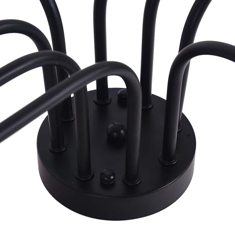 8 - Light Mid-Century Modern Industrial Spider Shape Circuit Board Semi-Flush Mount