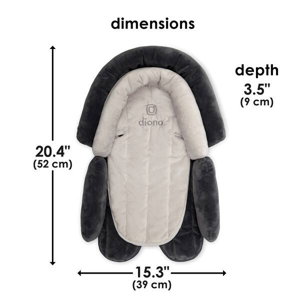 dimension image slide 1 of 2, Cuddle Soft 2-in-1 Head Support with Chest Pads