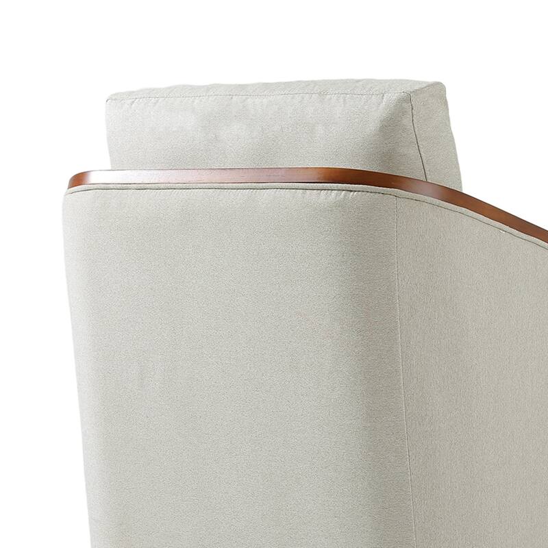 Mid-Century Modern Swivel Accent Armchair Chenille Upholstered Chairs