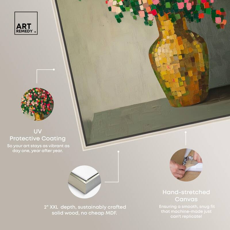 Pixel Bloom I Canvas by Art Remedy