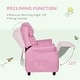 preview thumbnail 4 of 16, Qaba Kids Recliner Chair Children Sofa Angle Adjustable Single Lounger Kids Armchair Gaming Chair with Footrest for Ages 3-8