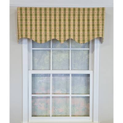 RLF Home Cherry Squares Regal Valance