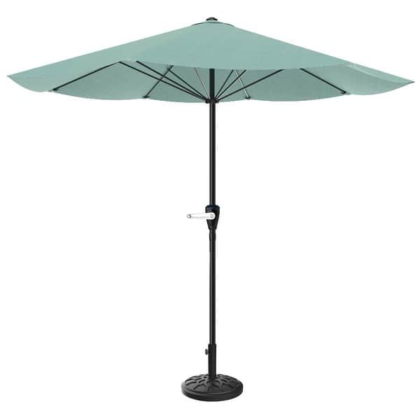 costco patio umbrella lights 11' LED Solar Round Cantilever Umbrella