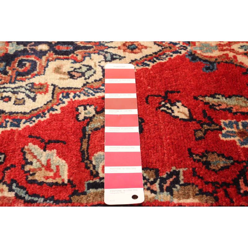 ECARPETGALLERY Hand-knotted Andelz Red Wool Rug - 2' 6" x 9' 9"