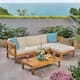 Option Teak + Beige Cushion