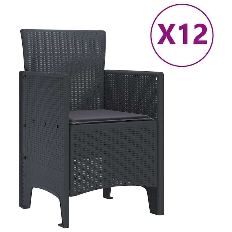 vidaXL Garden Dining Set 11/13 pcs - 118.1 x 39.4 x 28.7