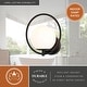 preview thumbnail 5 of 9, Bucktown 1 Light Mid-Century Modern Wall Sconce White Globe Glass