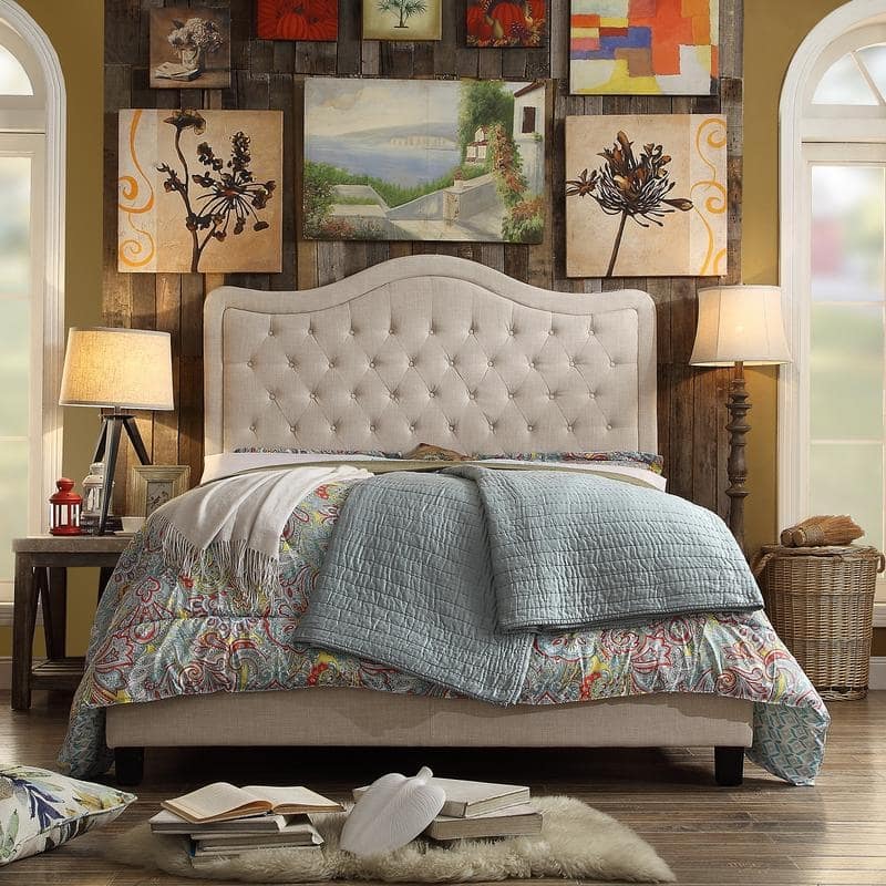 Copper Grove Alyssa Upholstered Low Profile Standard Bed