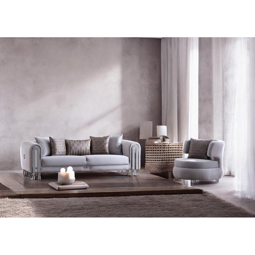 ZenRest 2 Pieces Living Room Sets 1 Sofa 1 Chair