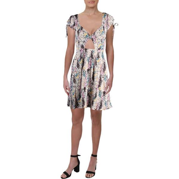 Shop Free People Womens Miss Right Skater Dress Floral Casual