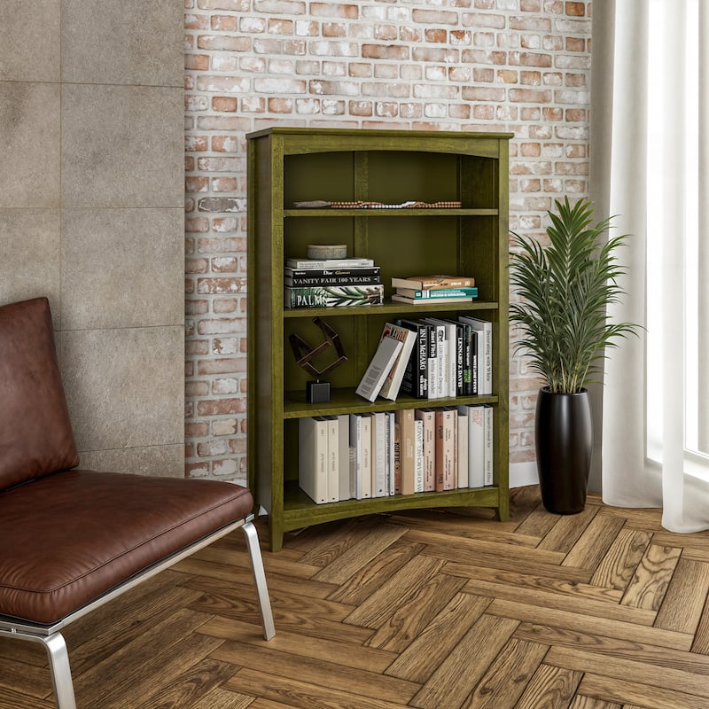 Shaker Style Bookcase - 48"H - Olive Grove Green