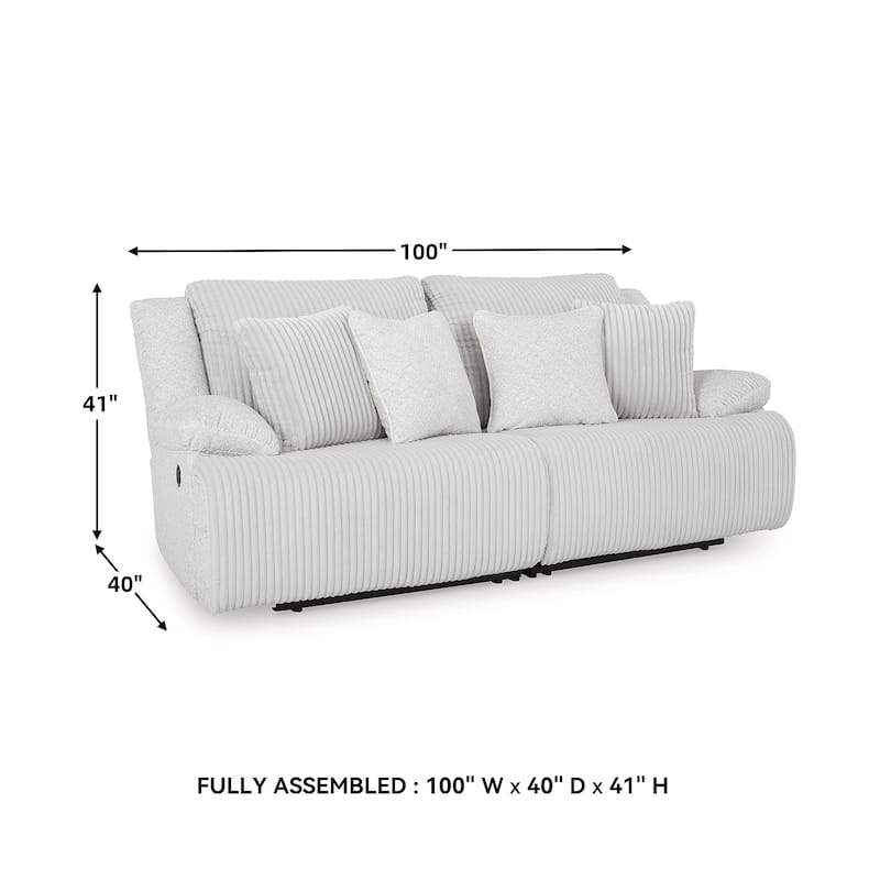 Signature Design by Ashley Top Tier 2-Piece Reclining Sectional Loveseat - 92"W x 40"D x 41"H