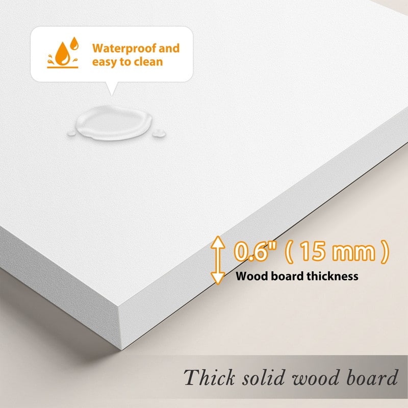 Desktop Shelf Bookshelf Storage for College Dorm Office Home, White