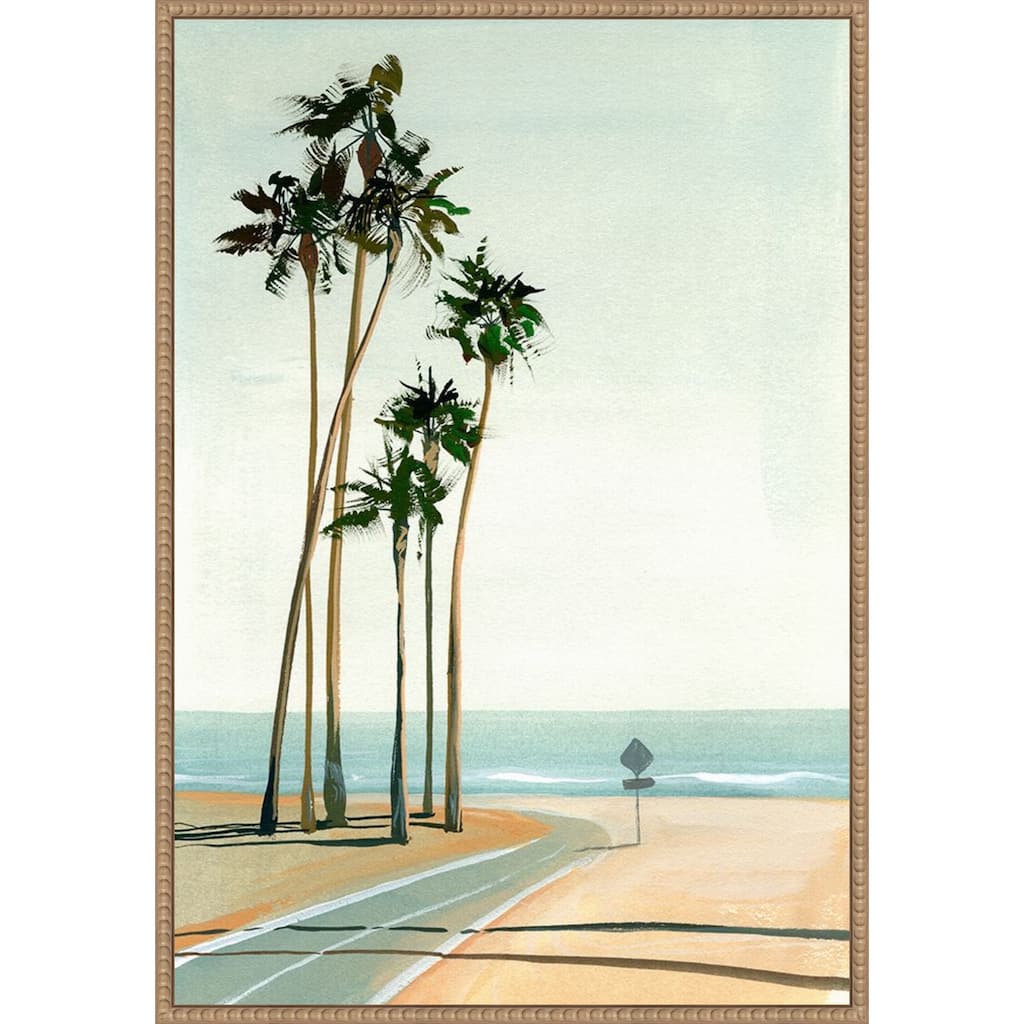 Six Palms by Brook Page Framed Canvas Wall Art Print