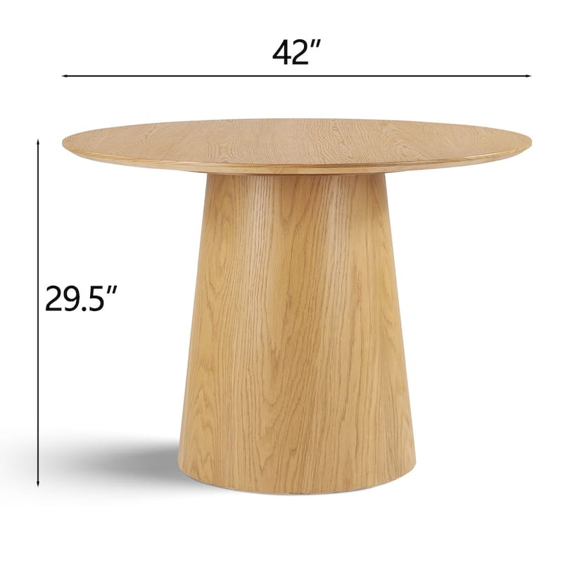 42" Round Pedestal Dining Table
