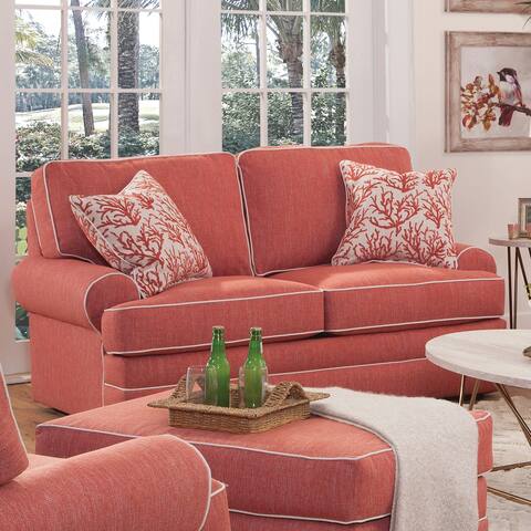 American Furniture Classics Coral Springs Loveseat with Two Matching Pillows