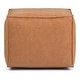 preview thumbnail 30 of 37, WYNDENHALL Wendal Boho Square Pouf in Faux Leather