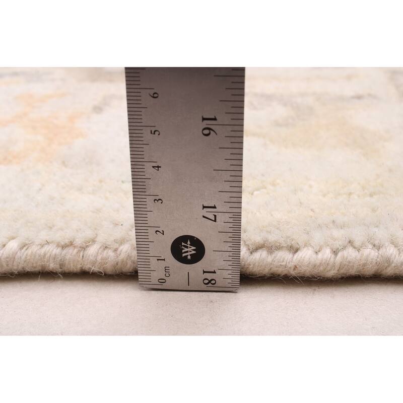 ECARPETGALLERY Hand-knotted Royal Oushak Light Grey Wool Rug - 2'7 x 13'8