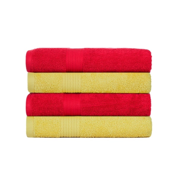 Ample Decor 6-Pack Hand Towels - 100% Cotton, 600 GSM, Super Soft & Absorbent