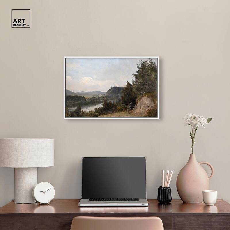 Hilltop Tower View I Canvas by Art Remedy