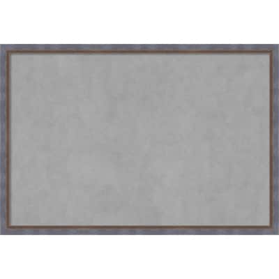 Amanti Art Two Tone Blue Copper Framed Magnetic Board