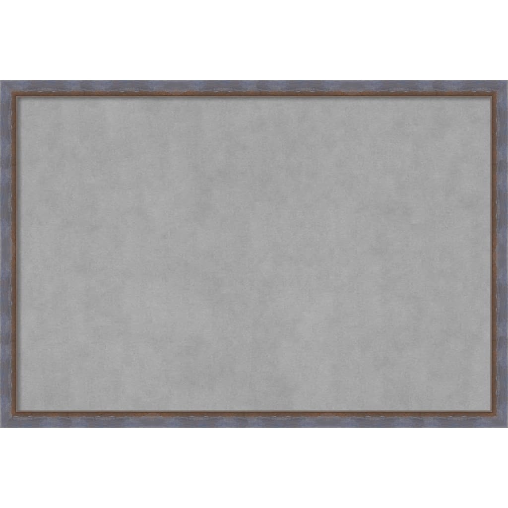 Amanti Art Two Tone Blue Copper Framed Magnetic Board