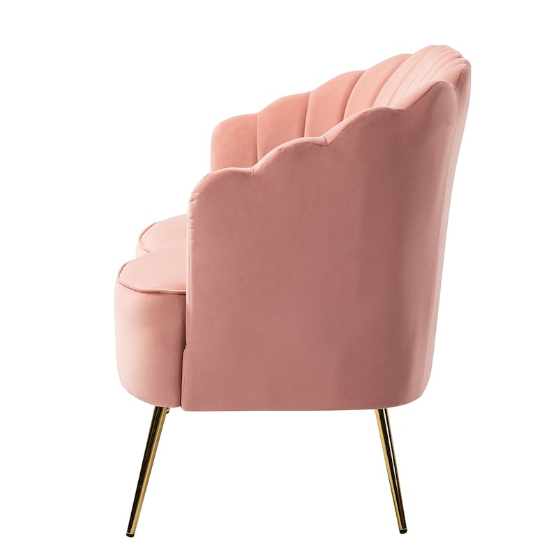 Xabier 52''Loveseat with Flower Shaped Back Design