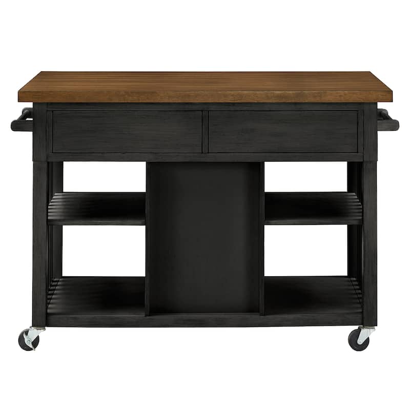 Eleanor Kitchen Island with Wine Rack by iNSPIRE Q Classic