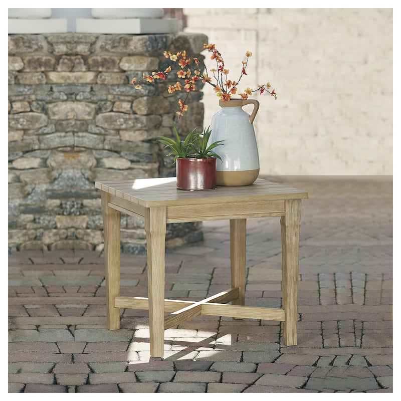 Silo Point Brown Square End Table