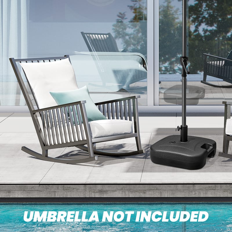 Crestlive Outdoor Patio Market Pole Umbrella Base Stand Holder Square