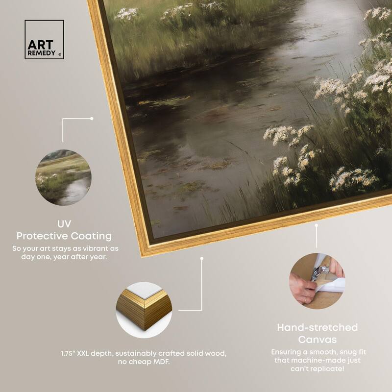 Quiet Waters Canvas by Art Remedy
