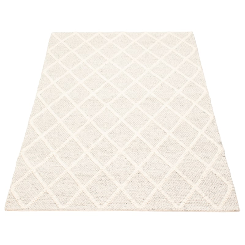 ECARPETGALLERY Braid weave Sienna Cream Wool Rug - 4'11 x 7'11