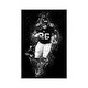 preview thumbnail 1 of 10, iCanvas "Football Player" by Cornel Vlad Framed Silver - 40x26