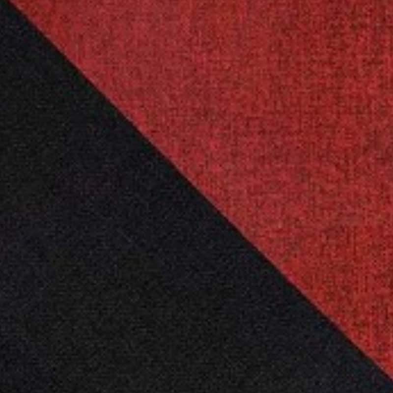 HomeRoots Set of Two 3" Red and Black Throw Pillow